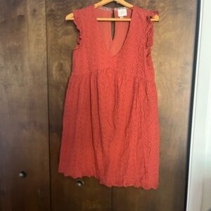 Knox Rose Coral Mini Dress